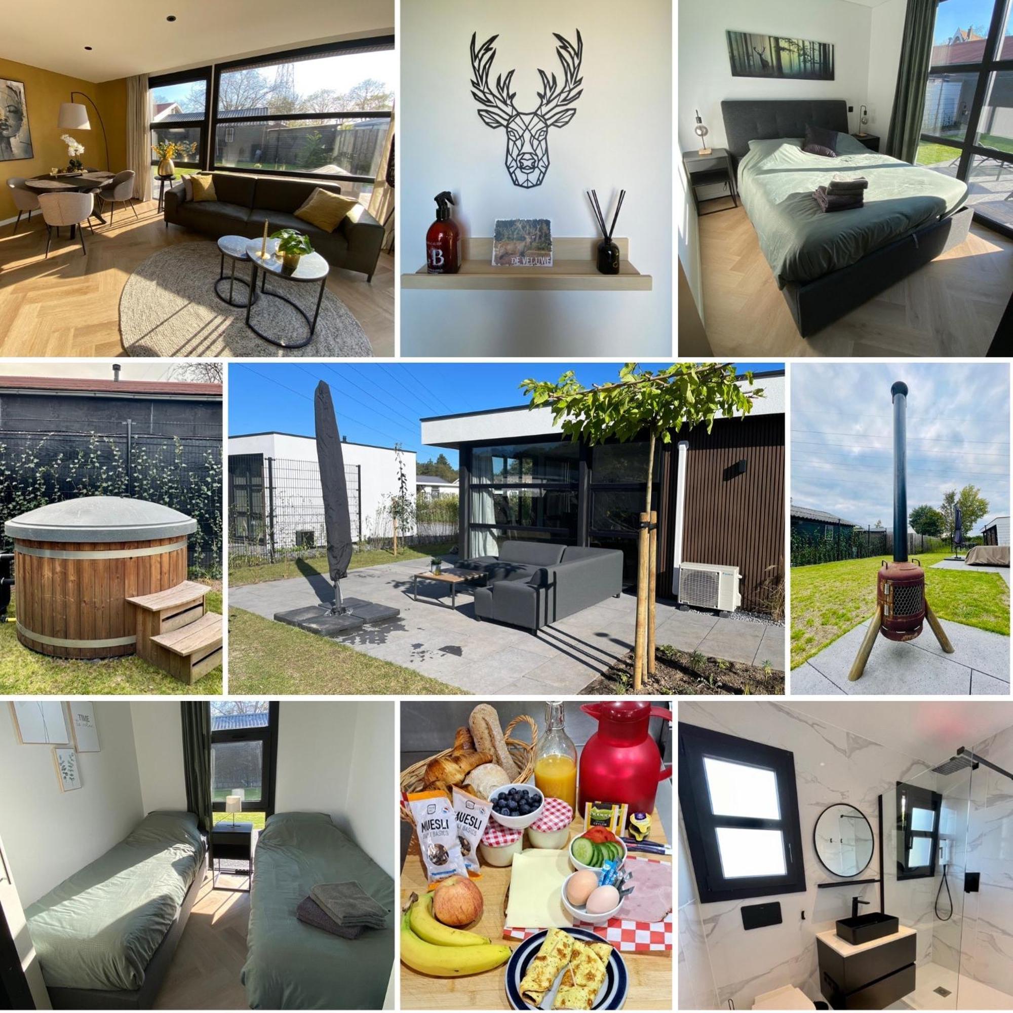 Edelhert, Moderne En Comfortabele Vakantiewoning Met Hottub! إرميلو المظهر الخارجي الصورة